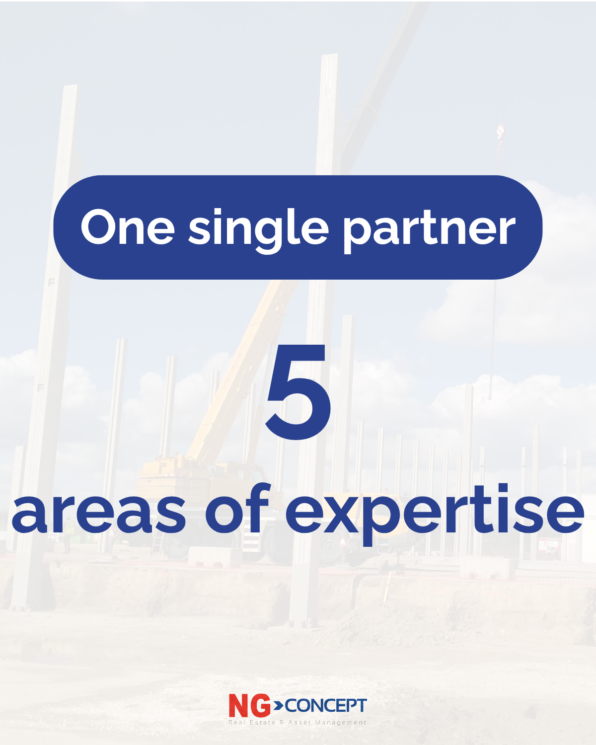 1 single partner, 5 areas of expertise